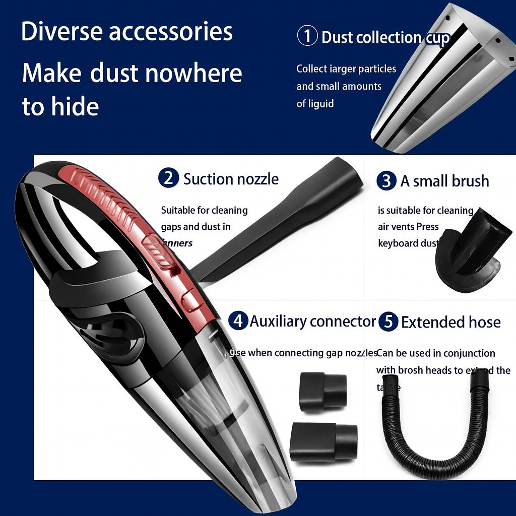 Portable Car Vacuum Cleaner in set