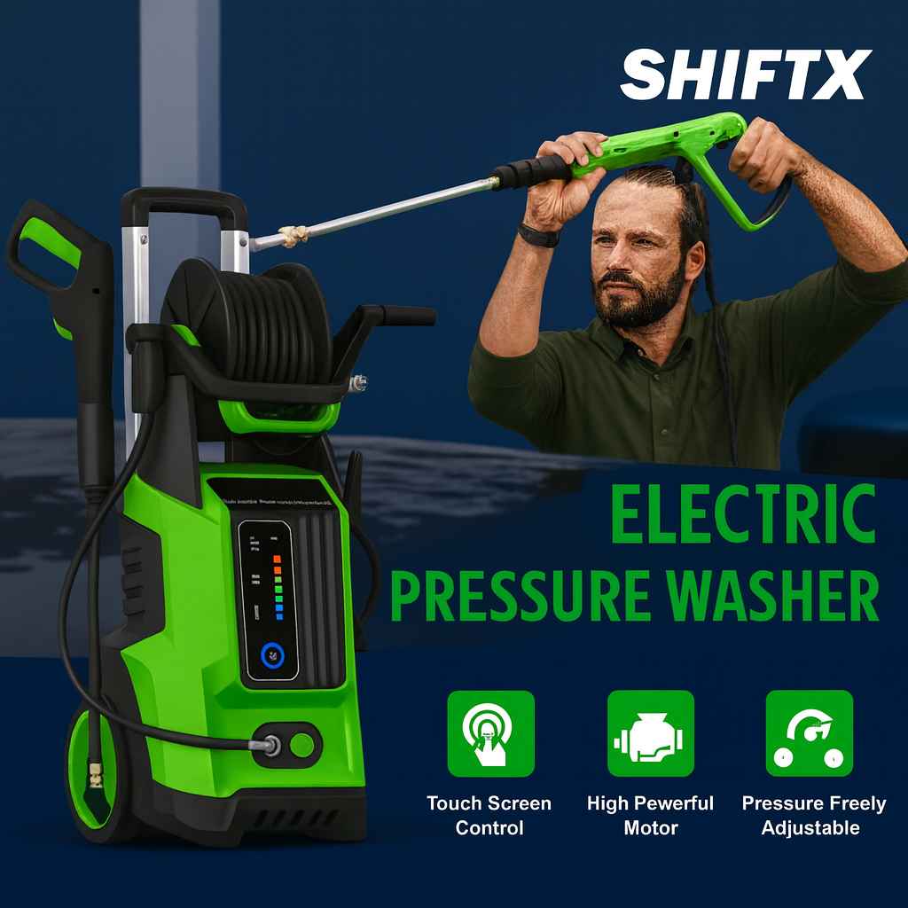 Premium High-Pressure Washer with Hose Reel