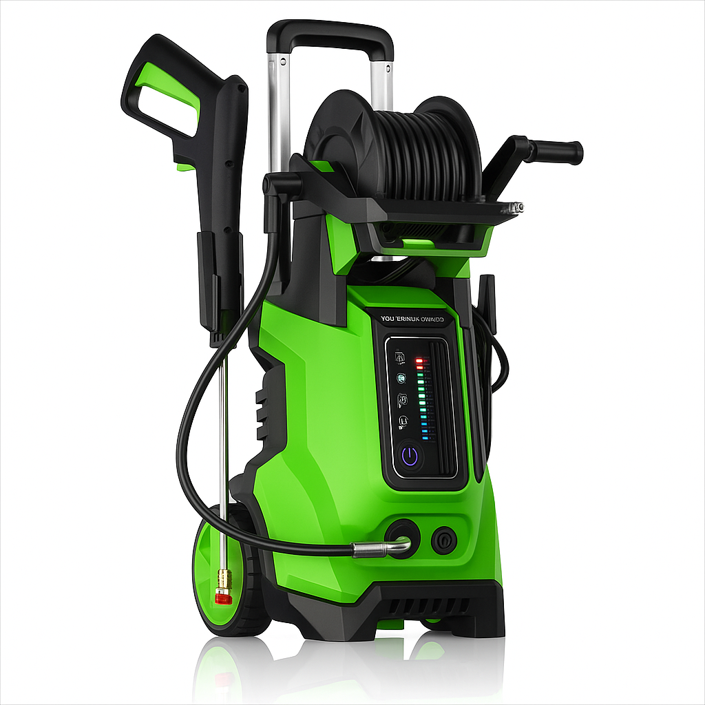 Premium High-Pressure Washer with Hose Reel